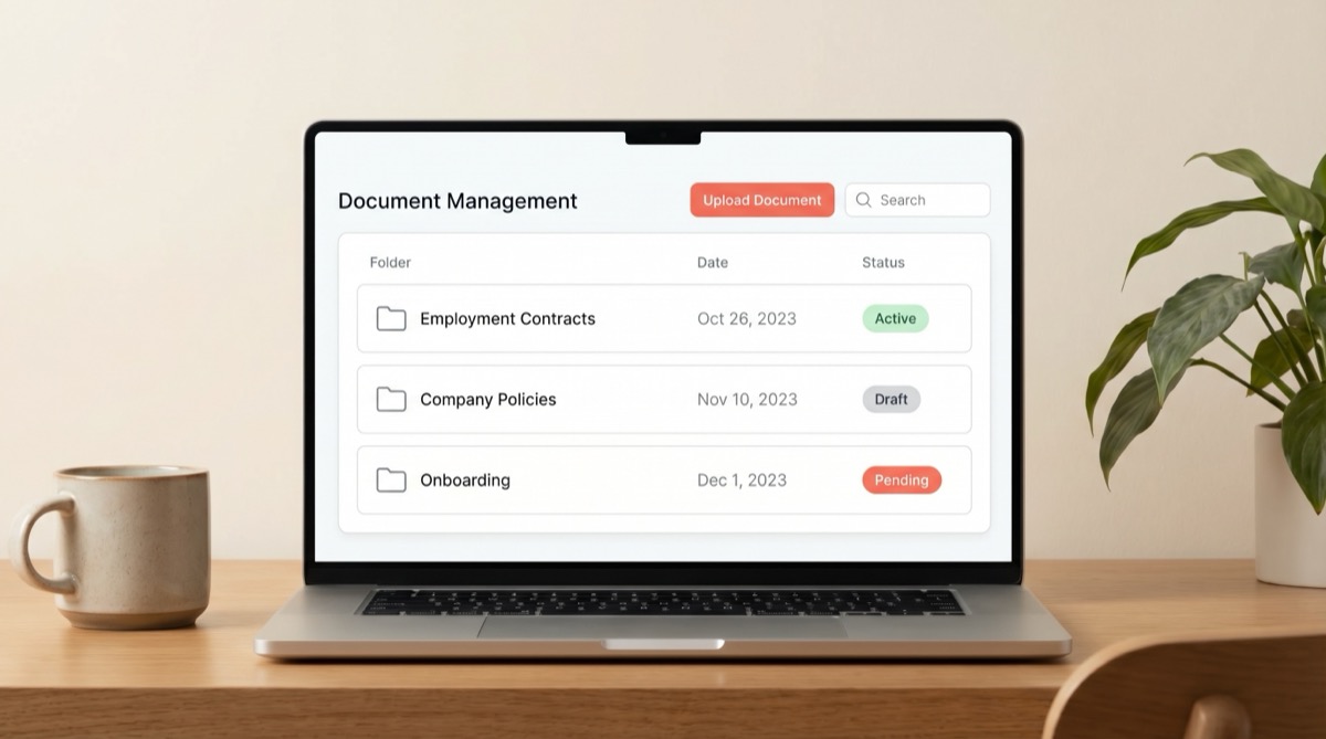Document hub and e-signature flow in PersoHR